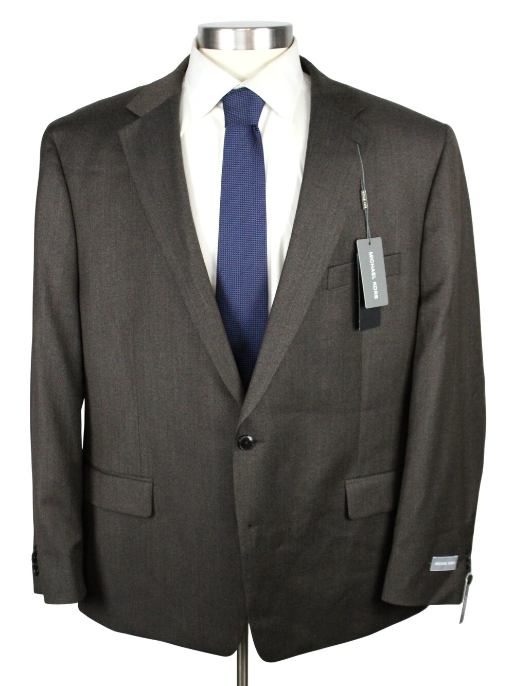Michael Kors Kidwell Suit Jacket Mens 50 R Brown Mix Wool Classic Fit Stretch